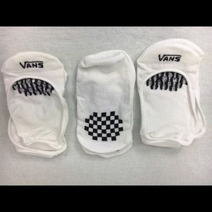 Vans White No Show Socks